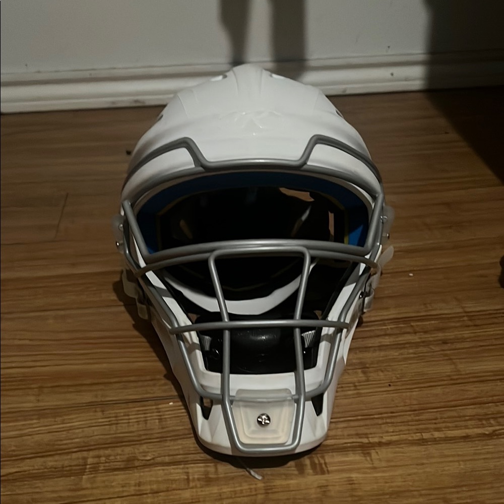 Rawlings White and Silver Face Mask